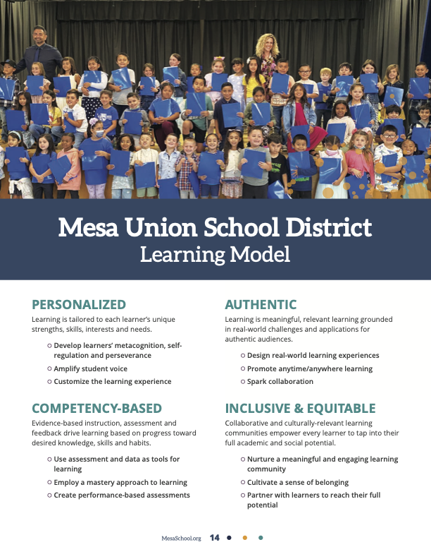 Mesa Union Learning Model