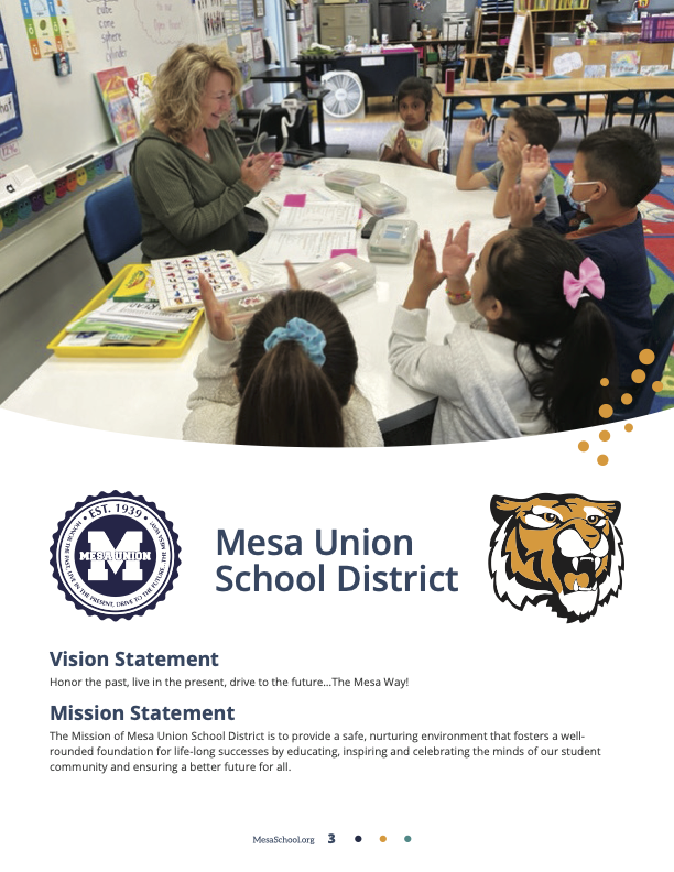 Mesa Union Mission, Vision, Values