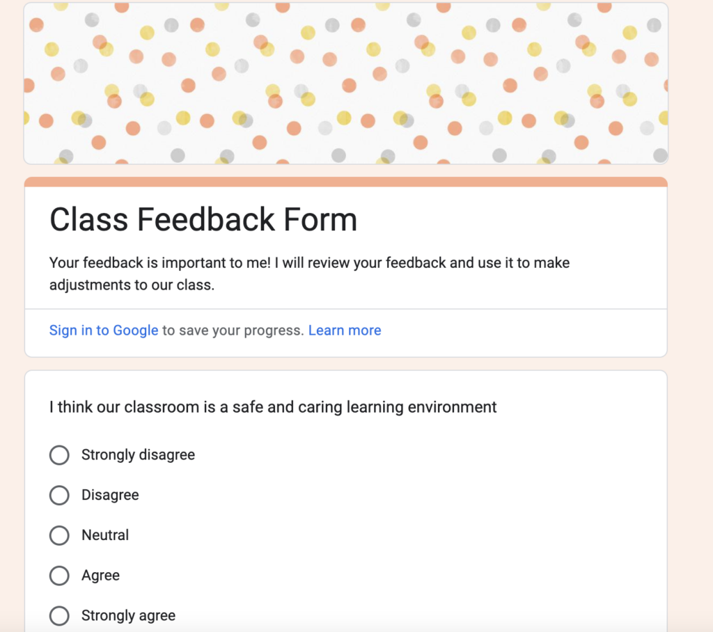 digital end of the semester survey