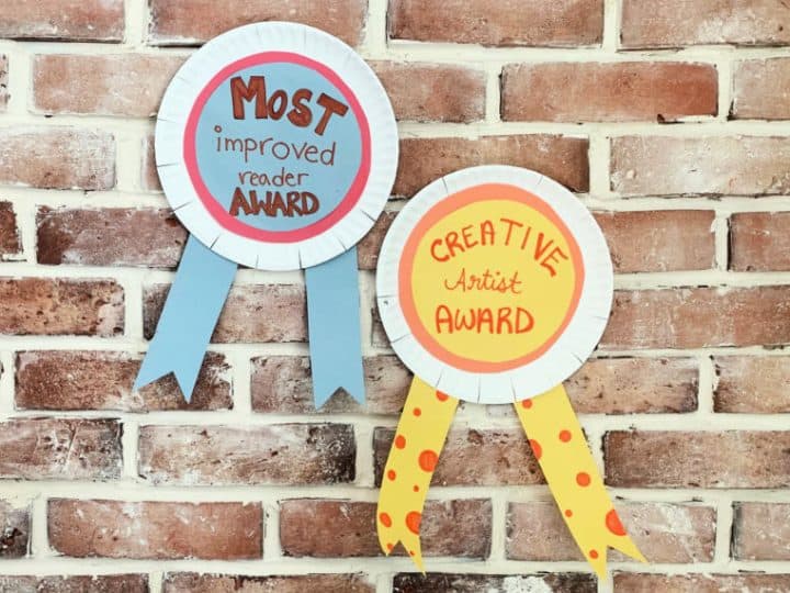 Paper plate awards